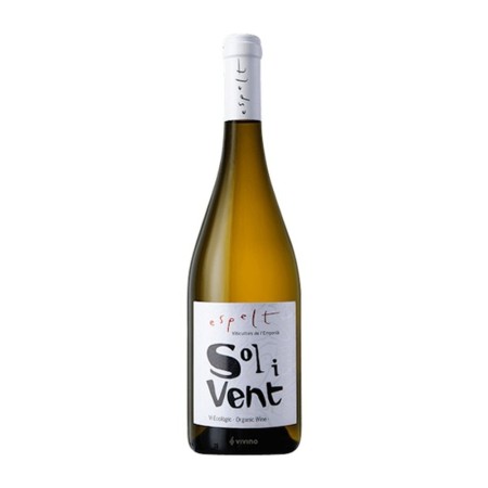 Spanish organic white wine Sol i venter blanc by Anna Espelt
